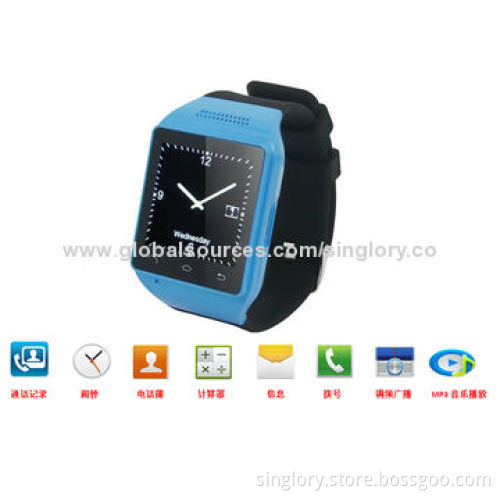 GPS Watch tracker with heart beat rate monitor, pedometer, stopwatch, sync with smartphone